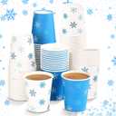 300 Pcs 6 oz Disposable Paper Cups, Hot Cold Beverage Drinking Cup for Coffee, Water, Tea, Juice, Espresso & Cortado (White)