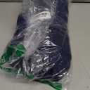 SUUKSESS Women 2 Piece Open Back Seamless Workout Sets Scrunch Booty Gym Leggings Built in Bra Crop Yoga Top (Large, Navy Blue)