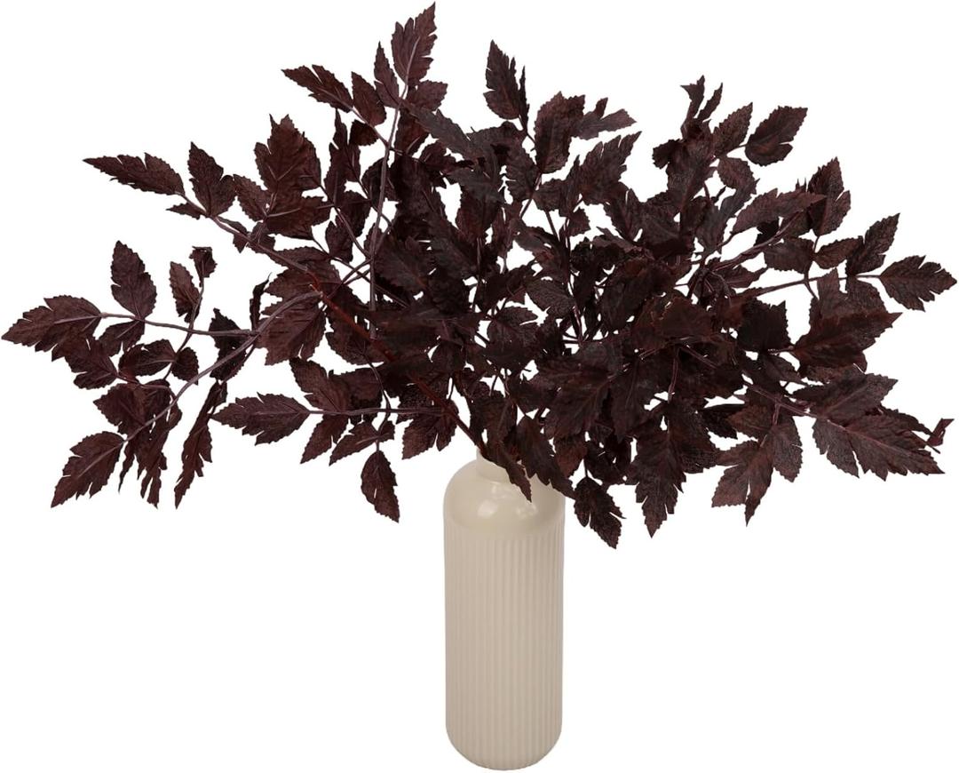 3 Pcs 21" Cimicifuga Plant Leaves Spray Fall Floral Stems Faux Plum cimicifuga Foliage Branch for Home Vase Autumn Decor Flowers Arrangement Table Wedding Garden Farmhouse 3 Pcs 21" Cimicifuga Plant Leaves Spray Fall Floral Stems Faux Plum cimicifuga Foliage Branch for Home Vase Autumn Decor Flowers Arrangement Table Wedding Garden Farmhouse