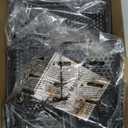 Consumest Corner Shower Caddy Standing - 3-Tier Stainless Steel Shower Organizer with Soap Holder and 4 Hooks, Large Capacity Corner Shelf Stand for Bathroom, Rest Room, Black