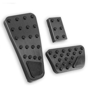 LEXLEY 3PCS Anti-Slip Aluminum Brake Gas Parking Pedal Pads,Auto No Drilling Accelerator Pedal Covers Only for Dodge 2010-2018 RAM 1500 2500 3500,2019-2024 RAM 1500 Classic- Black