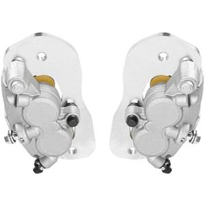 Front Left & Right Brake Calipers with Sintered Pads, Compatible with Can-Am Commander, Defender, and Maverick Select Models, Part# 705601462 705601463