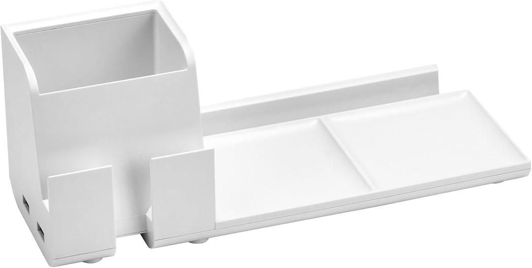 Bostitch Office Konnect Charging Station Desk Organizer Base, USB Phone Stand Compatible with Cell Phones & Tablets, White (KT2-BASEPHONE-WHT)