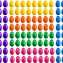 TOPZEA 96 Pack Plastic Easter Egg, 3" Surprise Easter Eggs Hinged Vibrant Empty Fillable Egg, Bulk Easter Basket Stuffers Stocking Fillers for Easter Egg Hunt, Party Favors, Carnival Prizes, 6 Color