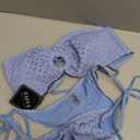 ZAFUL Women's Bikini Sets Beads Triangle Swimsuits 2 Piece String High Cut Cheeky Bathing Suits, S