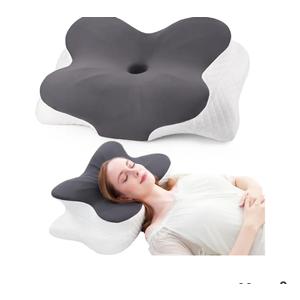 Cervical Pillow for Neck Pain Relief, Contour Memory Foam Pillows, Adjustable Orthopedic Pillow with Cooling Case for Side, Back, Stomach Sleepers, Ergonomic Neck and Shoulder Support