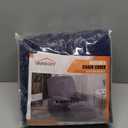 VANSOFY Recliner Cover, 3-Pieces Stretch Reclining Couch Covers with Pockets Reclining Sofa Slipcovers 3 Seater Soft Washable Furniture Protector for Dogs Cats(Navy Blue)