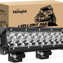 Nilight LED Light Bar 9Inch 54W 3600LM Spot Off Road Driving Lamp Super Bright Waterproof Fog Work Lighting for Trucks SUV ATV UTV Pick-up Boat Tractor 4x4 Van Camper