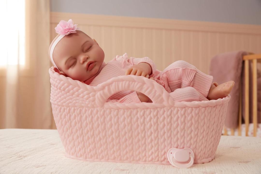 Baby born Real Hand-Painted, Realistic Reborn Baby Doll Girl - Fair, Closed Eyes, the Rest is a Surprise - Ages 3+, 17"