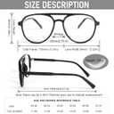 DXYXYO Retro Aviator Reading Glasses for Women, Mens Lightweight Blue Light Blocking Computer Readers