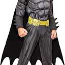 Rubie's Costume Boys DC Comics Deluxe Batman Costume (Black, S)