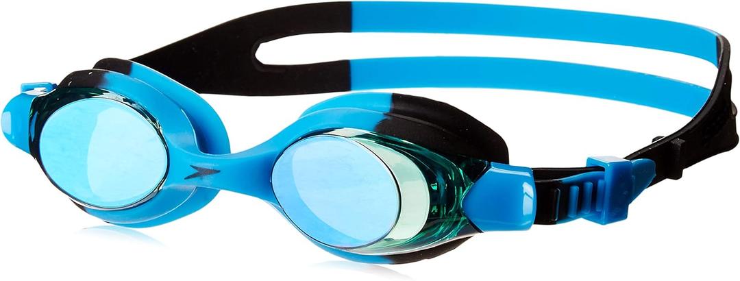 Speedo Kids' Swim Goggles Skoogle Ages 3-8 (Black Blue/Jade/Emerald)