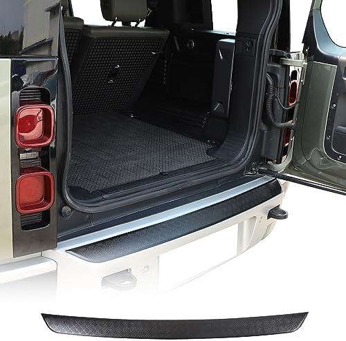 Car Inner Rear Trunk Bumper Guard Plate Bumper Protector Guard Cover Trim for Land Rover Defender 90 110 130 2020-2025 Auto Rear Bumper Plate Cover Trim Accessories (Style A-ABS Bright Black)