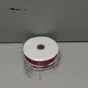 2 Rolls (150 Yards, 1/250 Yards) Burgundy/Maroon Satin Ribbon for Gift Wrapping, Wedding, Bow Making & Other Projects