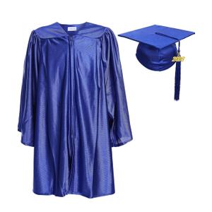 Newrara Unisex Shiny Kindergarten Graduation Gown Cap with Tassel