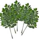 FUNORNAM 60Pcs Italian Ruscus Greenery Stems Artificial Silk Greenery Leaves for DIY Wedding Arch Bouquet Filler Table Centerpieces Home Indoor Decor