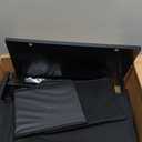 YILQQPER Narrow Dresser for Bedroom, Slim Dresser Storage Tower, Chest of 4 Fabric Drawers with Wood Shelf, Bathroom Organizers and Storage for Small Spaces, Laundry, Closet, White