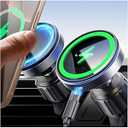 LISEN for iPhone 17 Pro Max Air Magsafe Car Mount Charger, Fast Charging 15W Air Vent Magnetic Wireless Car Charger, Vent Phone Mount for Car Wireless Charger Fits iPhone 16 15 14 13 12, Black