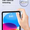 MoKo Case for New iPad (A16) 11th Generation 2025/ 10th Generation 2022, iPad 11 inch/ 10.9 inch Case with Soft TPU Translucent Frosted Back Cover, Auto Wake/Sleep, Support Touch ID, Gilding Texture