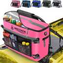 Dreizack Kayak Cooler Behind Seat, Waterproof Cooler for Kayaking,Paddle Board Cooler Compatible with Lawn-Chair Seat Kayak Accessories Cooler Bag Kayak Cooler Tow Behind for Camping Fishing, Pink