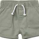 Gerber Baby Girls' Baby Toddler Girls' Twill Shorts (Green)
