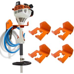 Weedeater Hanger, 4 Pack Weed Eater Hanger for Wall, Heavy Duty Weed Wacker Hooks for Garage, Garage Organization Storage Shed Organizer Mounted Trimmer Rack