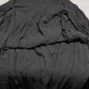 Womens Casual Cape Sleeve Pleated Split Short Dress Loose Fit Cocktail Party Flowy Dress (2XL)