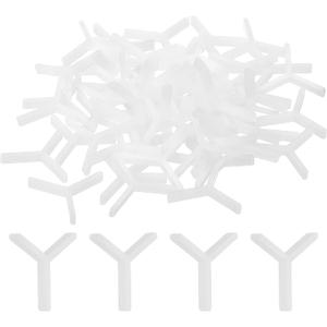uxcell 1000Pcs Wall Floor Tile Plastic Y Type Spacers Tiling Tools 1.5mm 1/16 Inch Hexagon Tile Spacers for Ceramic Tiles Installation, White