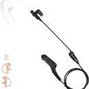 Earpiece Compatible with Motorola Radios APX 6000 XPR 7550e | Fits APX 8000/7000/4000 & XPR 7350e/7580e/7380e/7550/7350, Acoustic Tube Surveillance Headset, One-Click PTT, Plug and Play