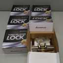 Pack of 6 Passage Door Lever Lock for Hallway Closet, Interior Non-Locking Door Handle, Reversible for Right & Left Side Indoor Lever Sets, Keyless Free Passing Door Handles, Satin Nickel