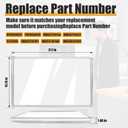 WB56X22160 WB55T10154 Range Oven Inner Door Glass Compatible with GE Range/Electric Oven/Wall Oven, Double-Layer Glass, Replacement Part Number: WB56T10152, WB55T10191, WB56X26391, 3379163