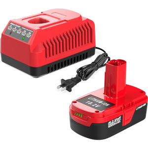 4000mAh C3 19.2V Lithium Battery Replace for Craftsman 19.2 Volt Battery 130279005 130211004 315.115410 + C3 Li-ion Charger for Craftsman 19.2v Lithium Batteries