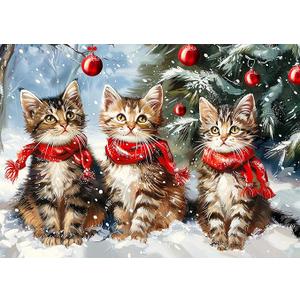 1000 Piece Puzzle for Adults, Christmas Snowy Night Puzzles 1000 Pieces, Enchanting Christmas Eve Puzzles for Adults, Aurora Cabin Jigsaw Puzzle Vacation Challenging Gift for Family Friends