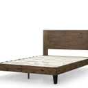 Zinus Tonja Wood Platform Bed Frame with Headboard, Mattress Foundation with Wood Slat Support, No Box Spring Needed, Easy Assembly, Queen