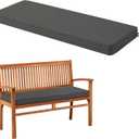 Outdoor Bench Cushion Waterproof, 59x18 Inch Bench Cushion for Outdoor Furniture, Fade Resistant Patio Furniture Cushions - Bench Pad Cushion for Garden Swing Porch Sofa Settee, Dark Grey