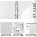 Henoyso 24 Pack 3 Ring Binder 2 Inch Binder for School Office, White