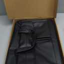 seyfocnia Men's Business Travel Briefcase Leather Handmade Messenger Bags Laptop Bag (17.3inch, Black)