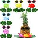 Rotatingpals 6 Sets Hawaiian Table Centerpieces Pineapple Luau Party Table Decorations Tropical Decor for Beach Summer Party