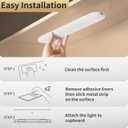 1 Pack Under Cabinet Lights Motion Sensor Closet Lighting Always-on LED Closet Lights Wireless USB Charging,LED Rechargeable Light Bar Night Light for Wardrobe, Kitchen, Stairs