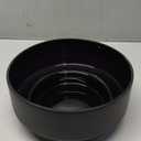 47th & Main Modern Decorative Glass Bowl Home Dcor for Table, 8" Dia x 3.75" H, Black/Gold