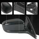 Door Mirror Right Passenger Side Replacement For Honda Accord Sedan 2003-2007, Replace HO1321152 Black 3PINS