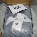 UGG Euphoria Faux Fur Throw Blanket, Oversized Soft Throw for Couch or Bed, Luxury Room Decor, Giftable Fuzzy Blankets, Machine Washable, 50-inch x 70-inch, Chambray Blue Grey