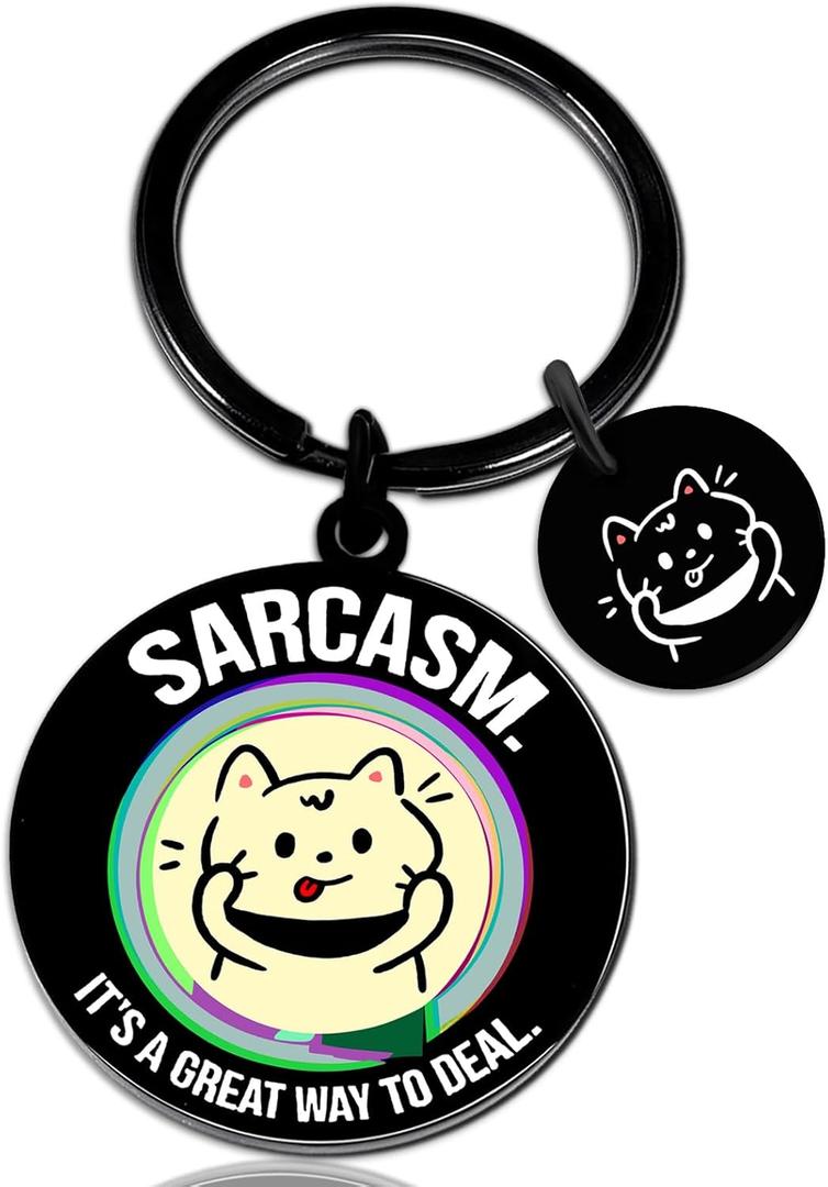 Cat Easter Gifts For Women Men Black Cat Keychain Gift For Dad Friends Brother Cats Lover Gifts For Men Daddies Present Ideas For Fathers Mothers Day