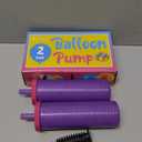 Balloon Pump Hand Held, Inflator Air Pump for Balloons - 2Way Dual Action, 2Pack: Friends can Help - Easy to Use, 100% Lifetime Satisfaction  - Sturdy Ballon Inflator Pump