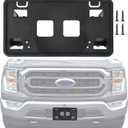 Replacement for Front Bumper License Plate Frame Bracket 2021 2022 2023 Ford F150 ML3Z-17A385-AB FO1068185 ONLY for 3.3L 5.0L