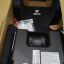 Diono Airi Lightweight High Back Booster Seat, Foldable Travel Friendly, Slim 3-Across Fit, 40–100 lbs/43–57 in, Frontal Impact Protection, Black, Mfg Date 2026/04/23