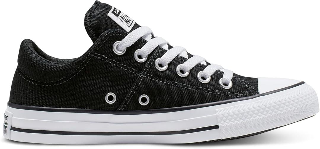 Converse Women's Chuck Taylor All Star Madison Low Top (5, Black/White/Black)