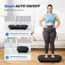 MERACH Vibration Plate Exercise Machine, Vibration Plate 440 Lbs Capacity, Bluetooth and Silicone Pedal, Stimulate Deep Fat, Vibration Plate for Lymphatic Drainage, Vibrating for Weight Loss (Black)