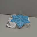 Kolldenn 12 Pcs Snowflake Party Favors Bags Glitter Small Wonderland Paper Winter Goodie Bags with Handle for Candy Treat Gift Winter Holiday Birthday Christmas Party Supplies