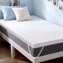 SINWEEK 2 Inch Gel Memory Foam Mattress Topper Twin XL Size for College Dorm, Ventilated High Density Pad for Body Pain, Bed Topper with Cooling Cover, CertiPUR-US & Oeko-Tex Certified